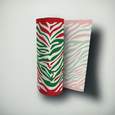 Christmas Zebra Paper Towels (Red + Green) -On Sale Now